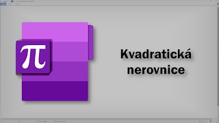 Matematika  Kvadratická nerovnice [upl. by Amikahs]