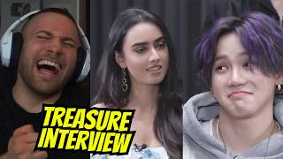 BEST INTERVIEW KPop TREASURE ft Sakshma Srivastav  Indian Interview  REACTION [upl. by Auroora]