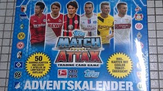 Match Attax 20142015 Adventskalender Türchen Nr 9 öffnen opening Karten [upl. by Marcile]