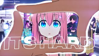 「Its Hard 🎵」Mixed Anime「AMVEDIT」4K ft neskau2125 [upl. by Muire]