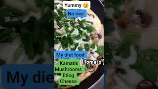 NO RICE DIET RECIPES Tomatoes and mushrooms eggs and cheese super yummy ❤️ [upl. by Cohin]