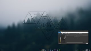 Best Dark Windows 10 Theme 2019  Rainmeter [upl. by Aimahc]