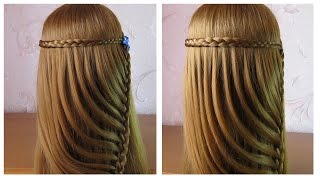 Tuto coiffure tresse facile ✿ Coiffure simple et rapide a faire soi memecheveux long [upl. by Ogaitnas]