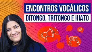 ENCONTROS VOCÁLICOS DITONGO TRITONGO E HIATO  Resumo de Português para o Enem [upl. by Margo999]