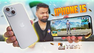 iPhone 15  PUBG Test with FPS 🔥 Heating amp Battery Drain 🤐 A16 Chip 🔥 [upl. by Stockwell]