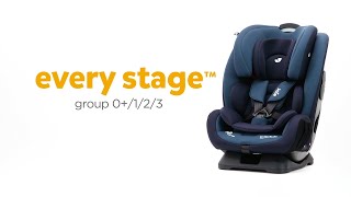 Joie every stage™  Group 0123 Car Seat  Grows from Birth to 12yrs [upl. by Ayim379]