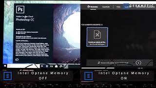 Intel Optane Memory vs HDD en Photoshop [upl. by Flight210]