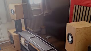 Markaudio MAOP72  Visaton w250s Subwoofer test 3 Songs DIY soundsystem [upl. by Josy290]