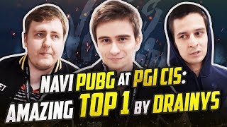 NAVI PUBG at PGI CIS Amazing top1 by Drainys [upl. by Atinehc52]