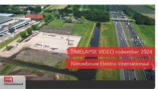 Timelapse nieuwbouw Elektro Internationaal november 2024 [upl. by Boak787]