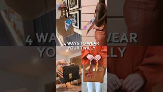 How to Style w Hermess Twilly 🎀 eucbmarketplace trendingshorts designerbags luxurybag [upl. by Ittocs]