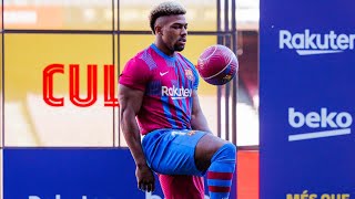 ADAMA TRAORÉS FIRST TOUCHES AS A BARÇA PLAYER IN HIS OFFICIAL PRESENTATION ⚽💙❤️ [upl. by Cuttie]