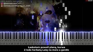 Gawryle  Harnaś Ice Tea karaoke piano tekst [upl. by Ennylyak]