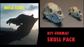 DIY A Trophy Skull Pack for NECA Ultimate Feral Predator by MoscowTKD [upl. by Ohnuj986]