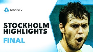 Gael Monfils vs Pavel Kotov For The Title  Stockholm 2023 Final Highlights [upl. by Naharba]