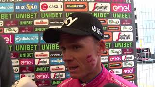 Chris Froome  Postrace interview  Stage 20  Giro dItalia  Tour of Italy 2018 [upl. by Aig684]