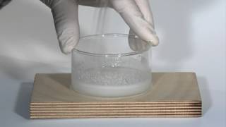 The Endothermic Reaction between Barium Hydroxide and Ammonium Thiocyanate [upl. by Relyuc]