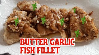 BUTTER FRIED FISH FILLET  Filipino Style Recipe [upl. by Gilbertson338]