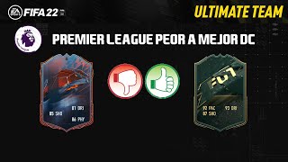 TOP 20 MEJORES DELANTEROS PREMIER LEAGUE POR RANGO DE PRECIO FIFA 22 DE PEOR A MEJOR [upl. by Noreg]