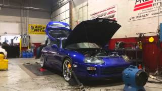 Joshs RSP ProEFI 6870 Supra Dyno  1053whp 857wtq  34psi [upl. by Eenot]