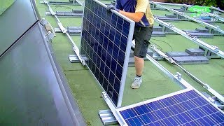 SOLARANLAGE SELBER AUFBAUENINSTALLIEREN PV SYSTEM ANLEITUNG TUTORIAL PHOTOVOLTAIK AUFDACH MONTAGE [upl. by Ajnin]