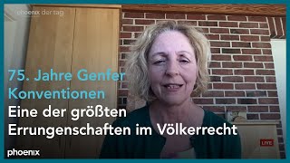 Prof Angelika Nußberger Rechtswissenschaftlerin zum 75 Jahrestag der Genfer Konventionen [upl. by Eillek357]