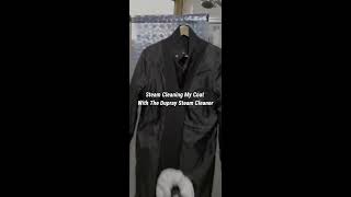 Steam Cleaned my Coat using Dupray Neat Steam Cleaner [upl. by Aronal]