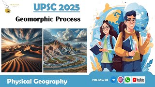 Lecture 10  Geomorphic Process upsc 2025 mp [upl. by Seravat]