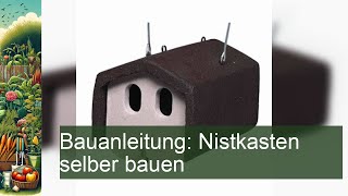 Einfach Nistkasten selber bauen SchrittfürSchritt Anleitung für VogelLiebhaber [upl. by Notniw297]