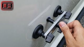 Paintless Dent Removal PDR Using the Harbor Freight Crossbar Dent Repair Kit [upl. by Aicilif]