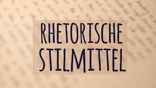 Rhetorische Stilmittel einfach erklärt  Klangwirkung  Tropus  Wortfigur  Gedankenfigur [upl. by Almeria]