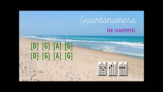 The Sandpipers  GuantanameraUkulele PlayAlong wEasy Chords [upl. by Nnylyoj]