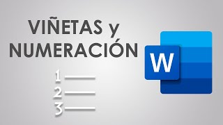 Viñetas y Numeración en Word [upl. by Laeynad879]