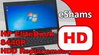 HP EliteBook 8440P HDD Replacement [upl. by Aneekan]