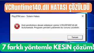 VCRUNTIME140dll Hatası ve Kesin Çözümü [upl. by Kcam]