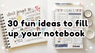 Empty notebook ideas🤍 [upl. by Eidnac]