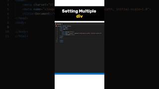 Setting Multiple div html webdevelopment shorttrick shorts [upl. by Aremus874]