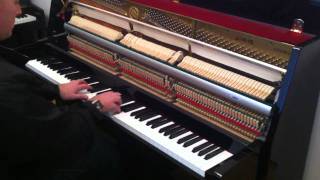 Yamaha LU90 PE Upright Piano Demonstrated By Sherwood Phoenix Pianos [upl. by Annaehs]