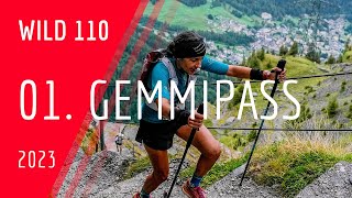 Wild 110  Point sportif Gemmipass  Wildstrubel by UTMB 2023 🇨🇭 [upl. by Ahsatak]