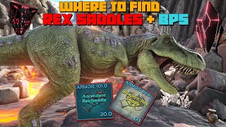 ARK TOP 8 BEST Ways Where To FindFarm Rex Saddle BPS Caves amp Drops [upl. by Lonnard]