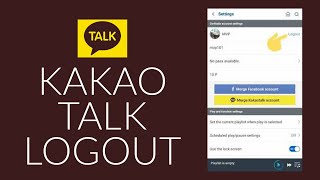 Kakao Talk Sign Out How to Logout Kakao Talk [upl. by Hoover673]