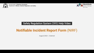 How to submit a Notifiable Incident Form [upl. by Rothenberg]