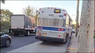 MTA QM2 QM32 Q50 bus action at 20 Av and Whitestone Expressway [upl. by Wohlert117]