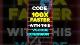 Code 100X Faster with this Vs code Extensionwebdevelopment vscode coding javascript html css [upl. by Saalocin]