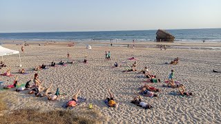 Actividad Deportiva quotBeach Pilatesquot en Matalascañas [upl. by Kienan]