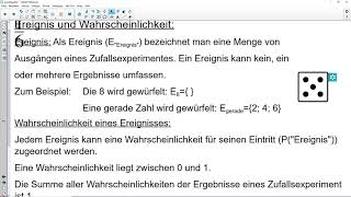 Wahrscheinlichkeitsrechnung 03 Grundbegriffe Ereignis Wahrscheinlichkeit Gegenereignis [upl. by Kendrick]