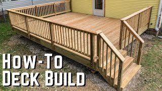 How To Build A Deck  DIY Home Improvement [upl. by Addy]