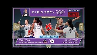 PEARLYTHINAAH 🇲🇾 vs KIM SYKONG HY 🇰🇷 LIVE Paris 2024 QFs Badminton LIVE Darence Chan Preview [upl. by Aisyram]