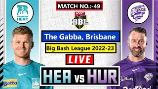 🔴 BBL Live Brisbane Heat Vs Hobart Hurricanes  HEA vs HUR  BBL Live Match Today – Big Bash League [upl. by Almita]