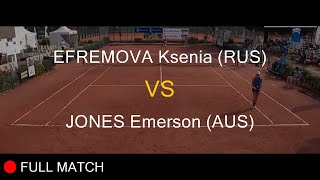 EFREMOVA Ksenia RUS VS JONES Emerson AUS  Girls Final  La Balle Mimosa 2022 [upl. by Bowne]